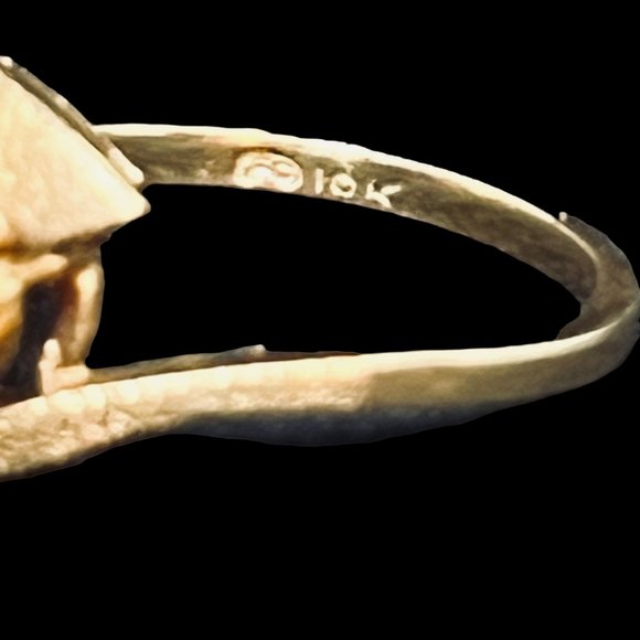 Vintage FC 10k Gold And Synthetic Pink Star Ruby Ring (R314) - Picture 6 of 6